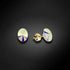 Silver earrings "Klaris V (Aurora Borealis)" with Swarovski™ crystals